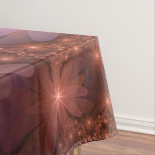 Bed Of Flowers Colourful Shiny Abstract Fractal Ar Tablecloth
