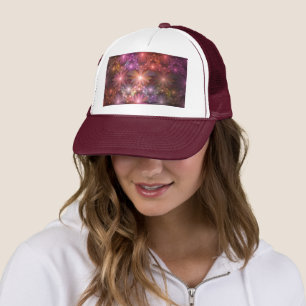 Bed Of Flowers Colourful Shiny Abstract Fractal Ar Trucker Hat