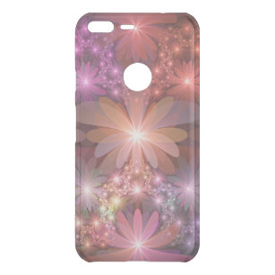Bed Of Flowers Colourful Shiny Abstract Fractal Ar Uncommon Google Pixel XL Case