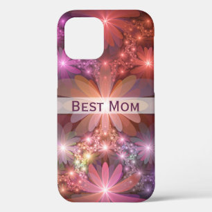 Bed Of Flowers Shiny Abstract Fractal Art Best Mum iPhone 12 Case