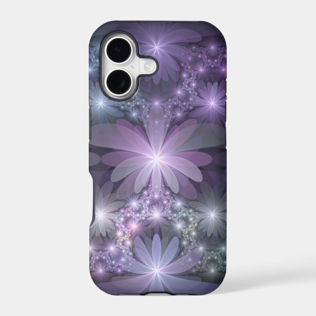 Bed of Flowers Trendy Shiny Abstract Fractal Art (Back)