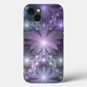 Bed of Flowers Trendy Shiny Abstract Fractal Art iPhone 13 Case