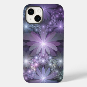Bed of Flowers Trendy Shiny Abstract Fractal Art Case-Mate iPhone 14 Case