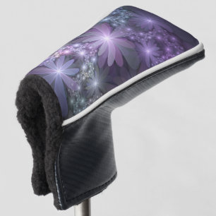 Bed of Flowers Trendy Shiny Abstract Fractal Art Golf Head Cover