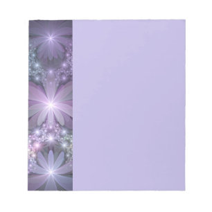 Bed of Flowers Trendy Shiny Abstract Fractal Art Notepad