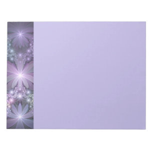 Bed of Flowers Trendy Shiny Abstract Fractal Art Notepad