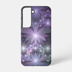 Bed of Flowers Trendy Shiny Abstract Fractal Art Samsung Galaxy Case