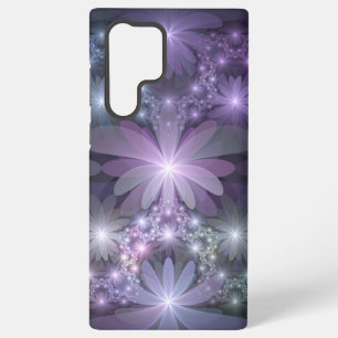 Bed of Flowers Trendy Shiny Abstract Fractal Art Samsung Galaxy Case