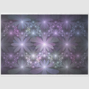 Bed of Flowers Trendy Shiny Abstract Fractal Art Tissue Paper