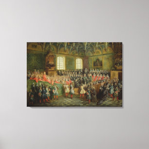 Bed of Justice Held in the Parliament Canvas Print