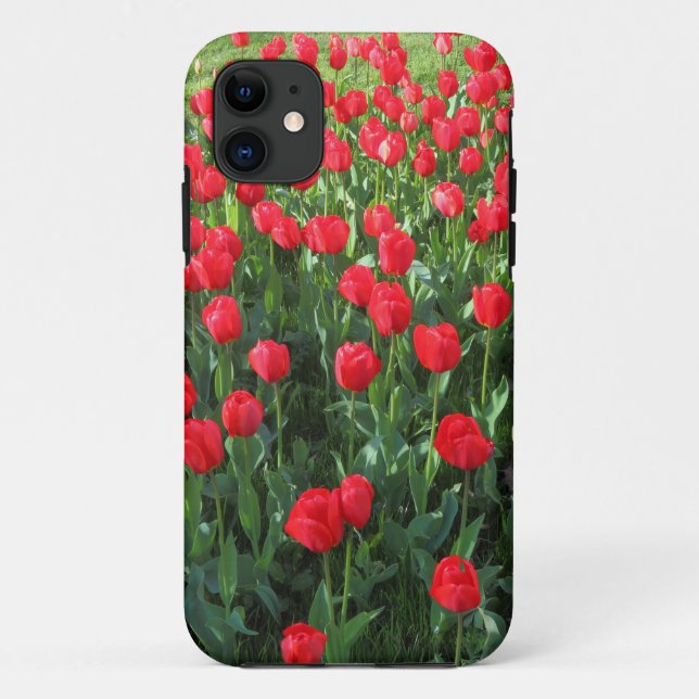 Bed of Red Tulips 01 Case-Mate iPhone Case (Back)