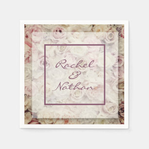 Bed of Roses Wedding Napkins