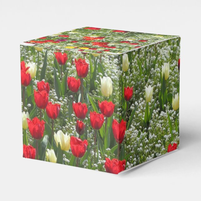 Bed of Tulips Favour Box (Front Side)