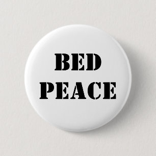 Bed Peace 6 Cm Round Badge