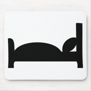 bed sleeping icon mouse mat
