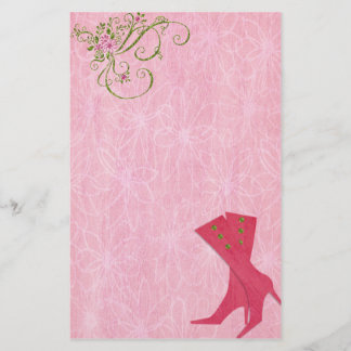 Bedazzled Diva In Watermelon Stationery