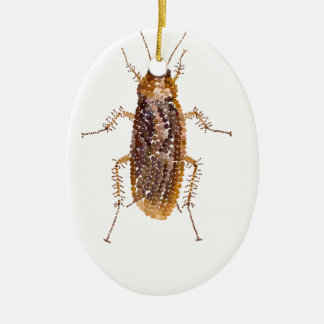 BEDAZZLED ROACH CERAMIC TREE DECORATION
