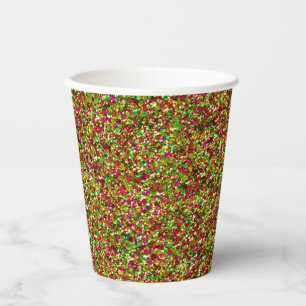 Bedazzled Sparkles,Pink-Green-PAPER CUPS