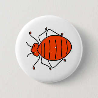 bedbug 6 cm round badge