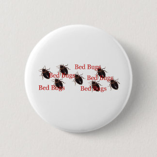 bedbugs 6 cm round badge