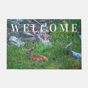 Bedded Buck Doormat