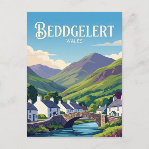 Beddgelert Wales Postcard