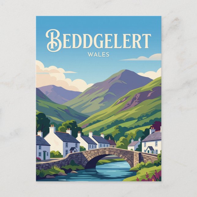 Beddgelert Wales Postcard (Front)