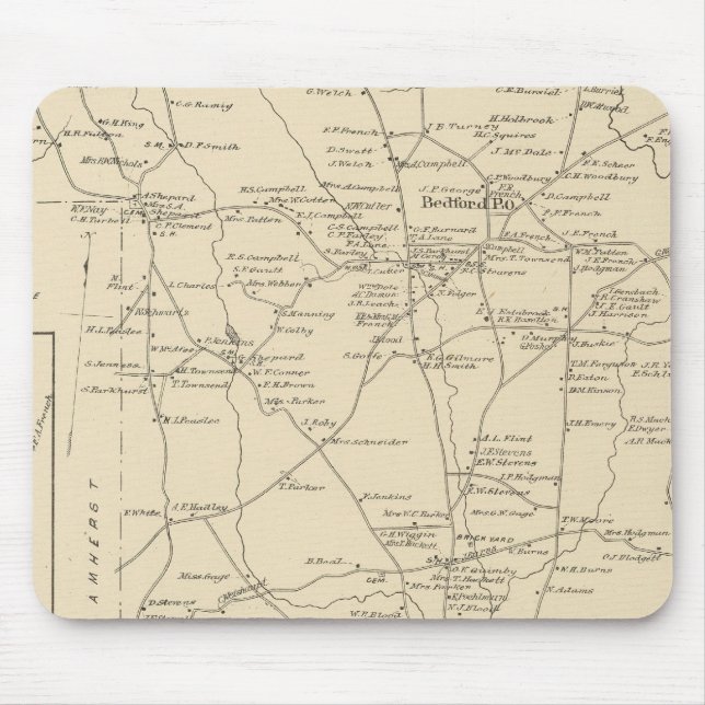 Bedford, Amherst, Hillsborough Co Mouse Mat (Front)