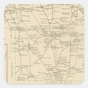 Bedford, Amherst, Hillsborough Co Square Sticker