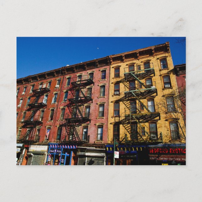 Bedford Ave. Buildings postcard (Front)
