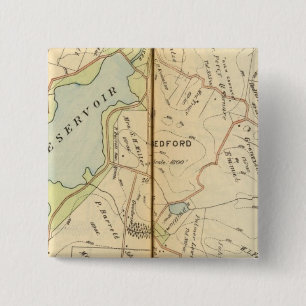 Bedford, New York 2 15 Cm Square Badge