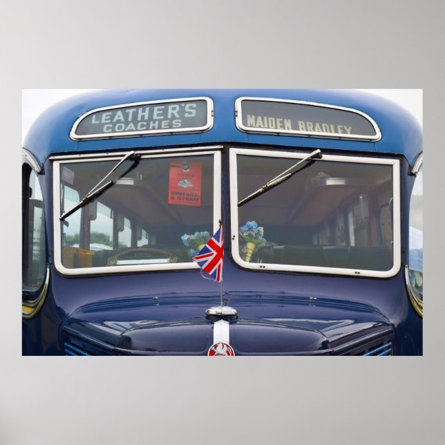 Bedford OB Coach, circa 1950's. Poster (Front)