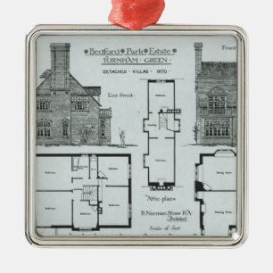 Bedford Park Estate Metal Tree Decoration