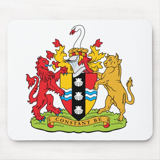 Bedfordshire Coat Of Arms Mouse Mat (Front)