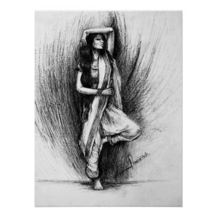 Bedhunda -figurative painting  poster
