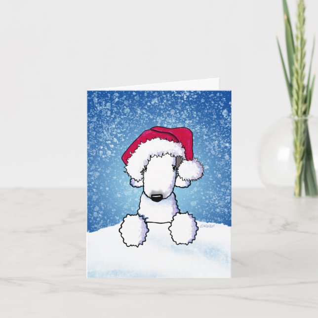 Bedlington Christmas Card (Front)