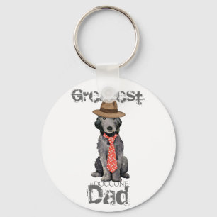 Bedlington Dad Key Ring