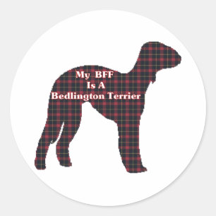 Bedlington Terrier BFF Sticker