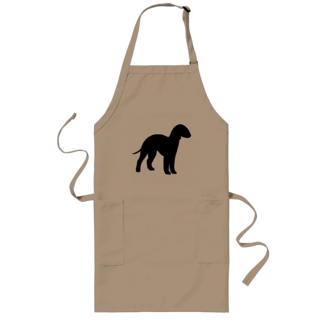 Bedlington Terrier (black) Long Apron (Front)