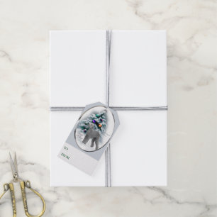 Bedlington Terrier Christmas Gift Tags