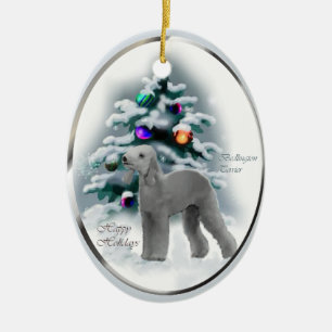 Bedlington Terrier Christmas Gifts Ornament