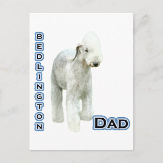 Bedlington Terrier Dad 4 Postcard