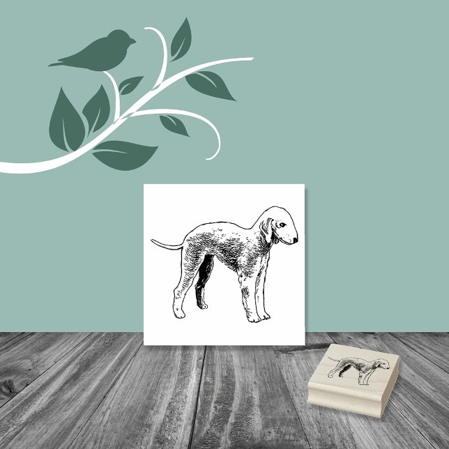 Bedlington Terrier Dog Breed Rubber Stamp (Creator Uploaded)