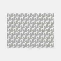 Bedlington Terrier Dog Breed Silhouettes Pattern