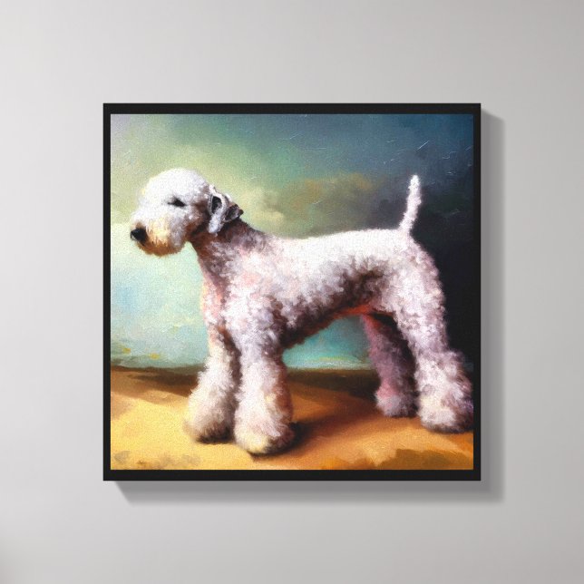 Bedlington Terrier Dog  Canvas Print (Front)