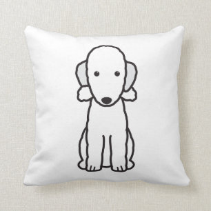Bedlington Terrier Dog Cartoon Cushion
