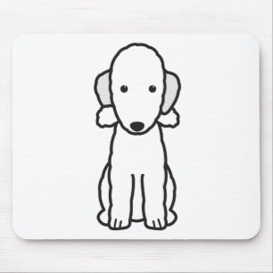 Bedlington Terrier Dog Cartoon Mouse Mat