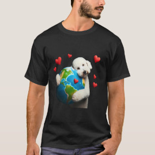 Bedlington Terrier Dog Earth Day Hug Love Owner Pl T-Shirt