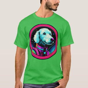Bedlington Terrier Dog Funny Cosmic Astronaut Pupp T-Shirt