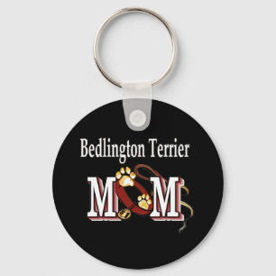 Bedlington Terrier Dog MOM Key Ring